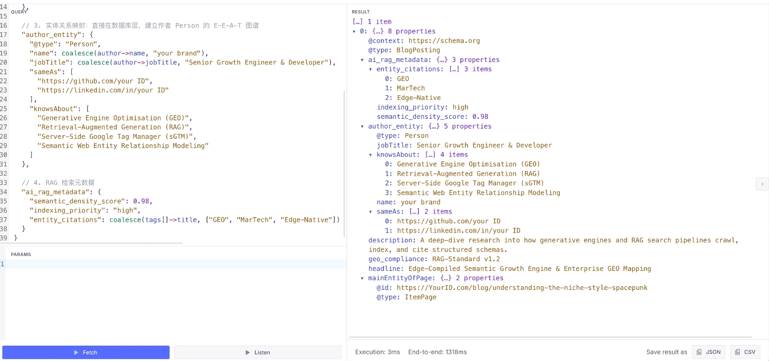 Enterprise GEO & RAG-Search Semantic Entity Mapping